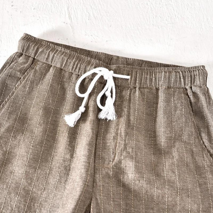 Striped cotton shorts for men | Wilfrid -13