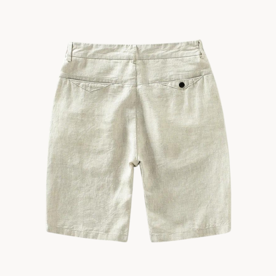 Casual linen shorts for men | Myron -4