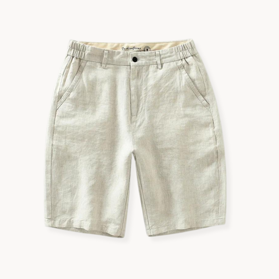 Casual linen shorts for men | Myron -2