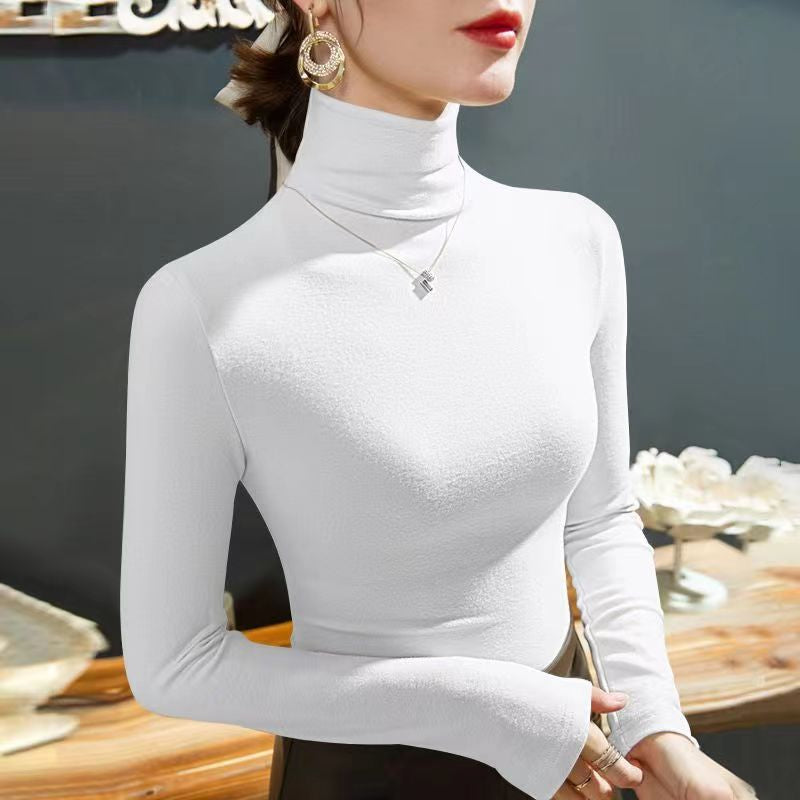 Long-sleeve turtleneck top for women | Elodie -3