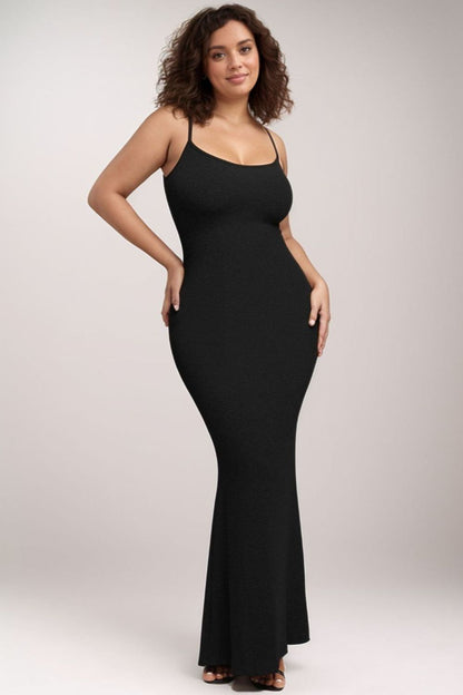 Maxi sleeveless basic bae effect dress for women -3