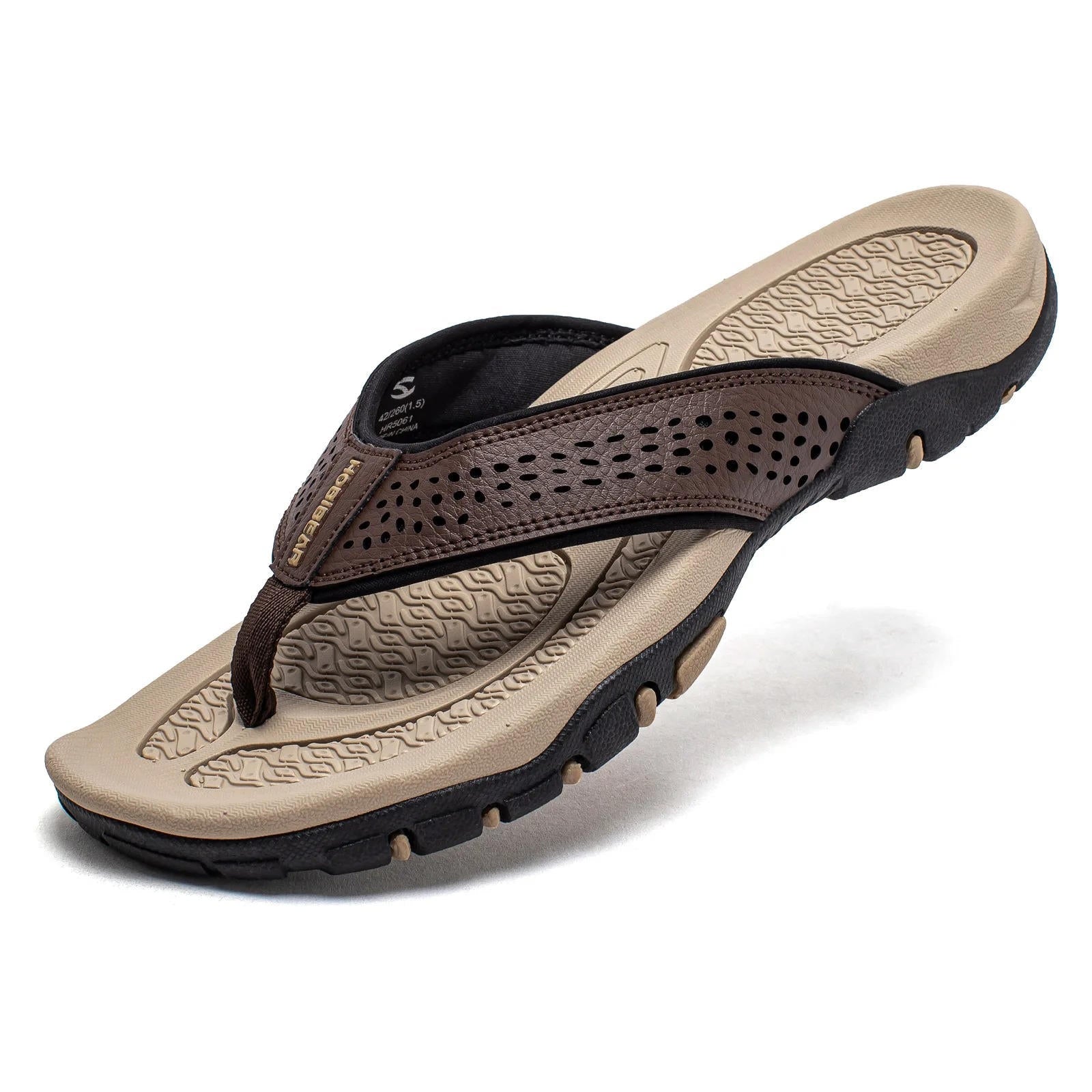 Supportive athletic flip flops arch cardigan for men | WaveStride -5