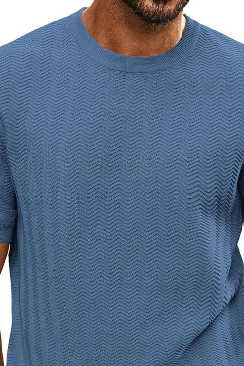 Round neck shirt for men -3