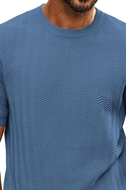 Round neck shirt for men -3
