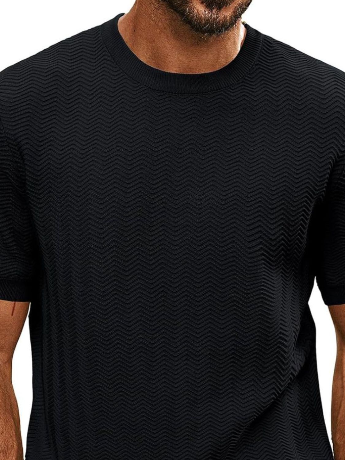 Round neck shirt for men -7