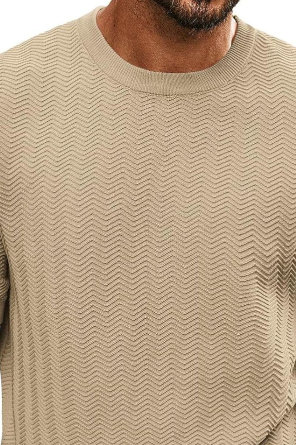 Round neck shirt for men -9