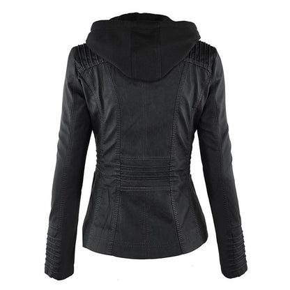 Cosy soft cardigan for women | Leather elegant -5