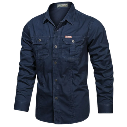Cargo cotton shirt for men | Valor -13