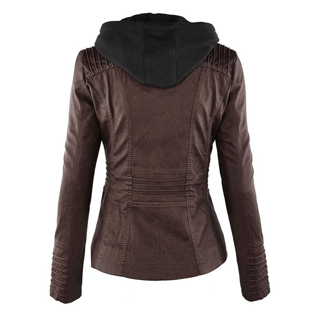 Cosy soft cardigan for women | Leather elegant -7