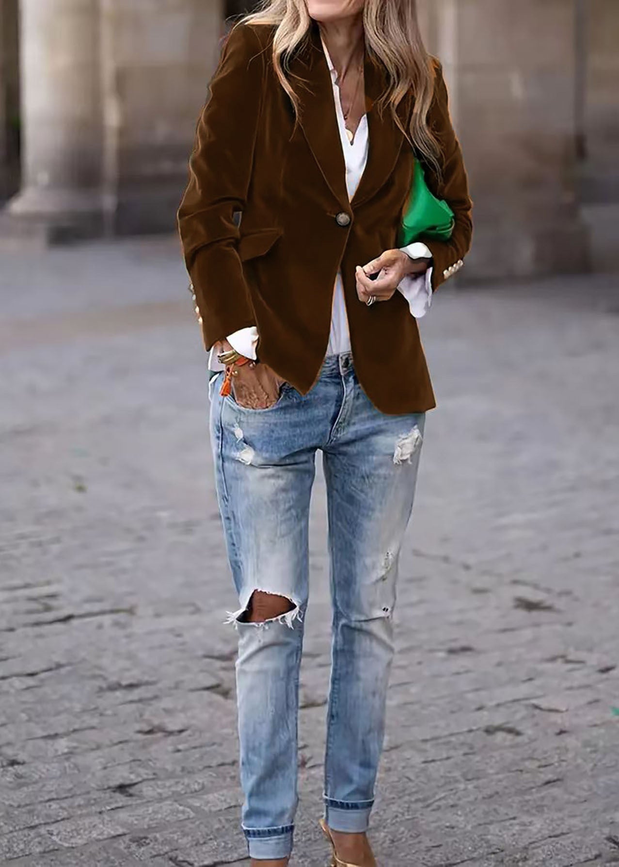 Elegant fitted blazer for women | Versatile style -6