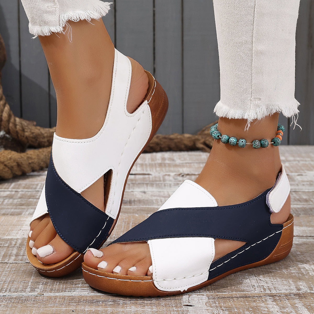 Wedge elegant sandals for women | Eliane -2