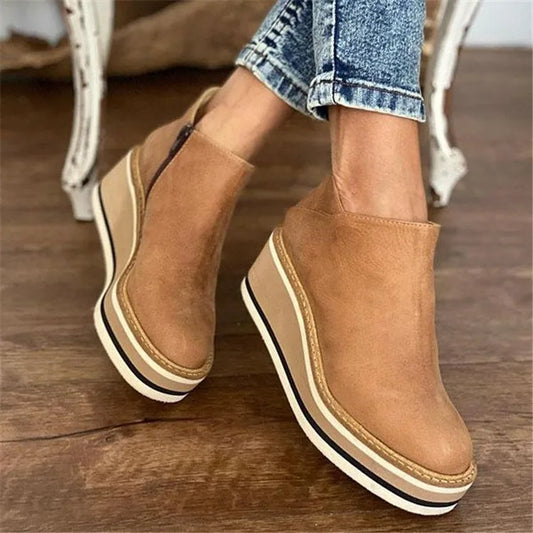 Ankle elegant heeled boots for women | Laura -1