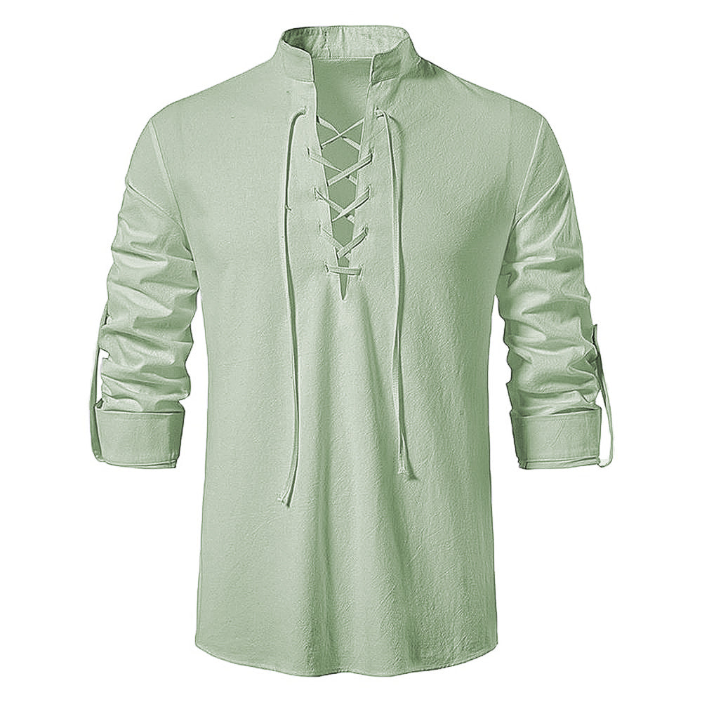 Cotton vintage shirt for men | Drew -2