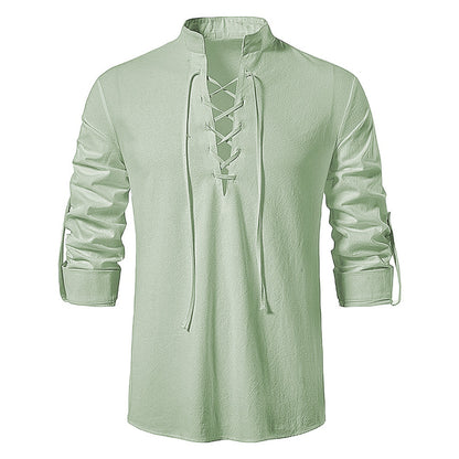 Cotton vintage shirt for men | Drew -2