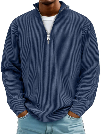 Demi-zip elegant sweater for men | Eldon -6
