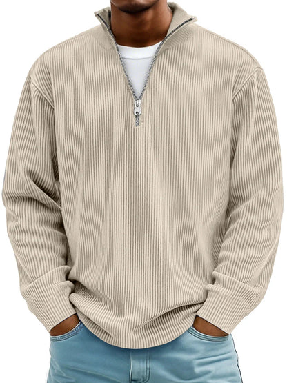 Demi-zip elegant sweater for men | Eldon -7
