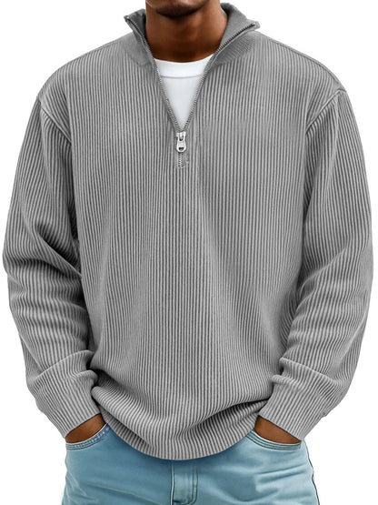 Demi-zip elegant sweater for men | Eldon -9