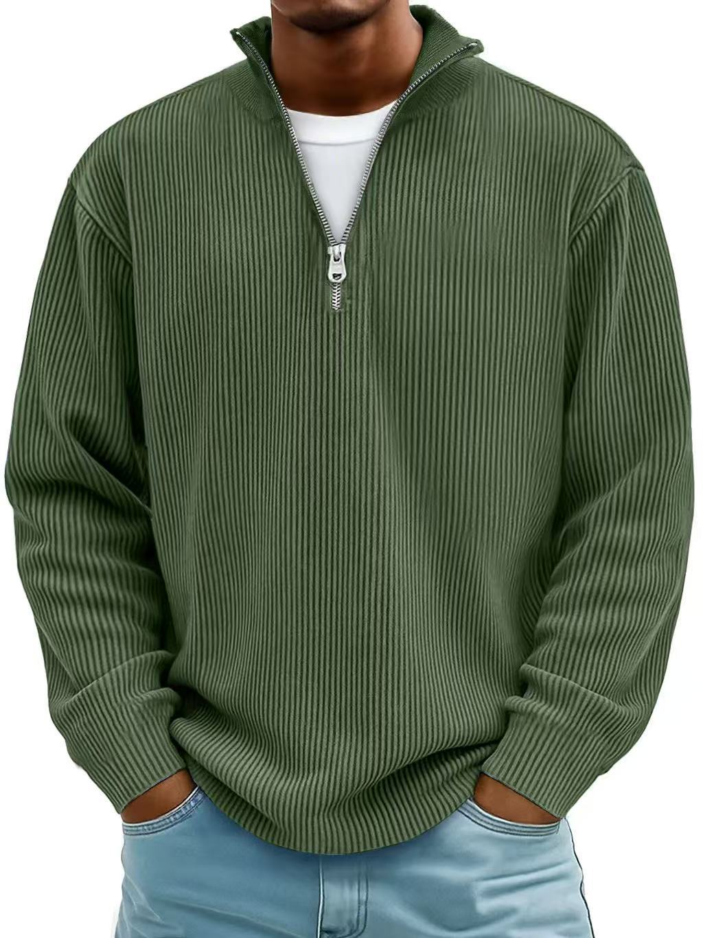 Demi-zip elegant sweater for men | Eldon -10