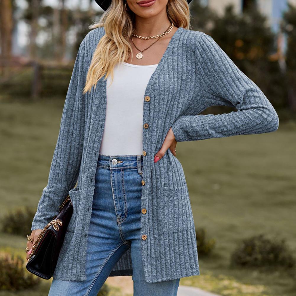 Elegant pockets vest for women | Charleine -14