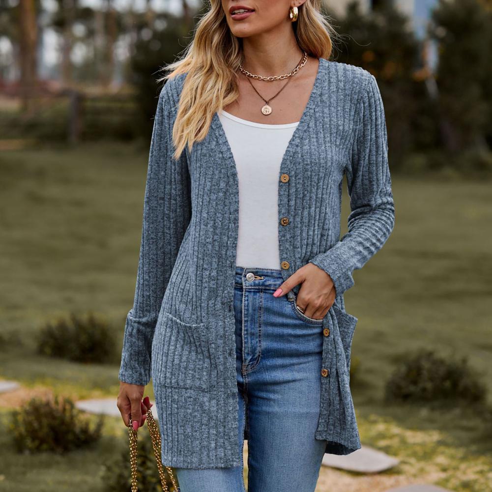 Elegant pockets vest for women | Charleine -15