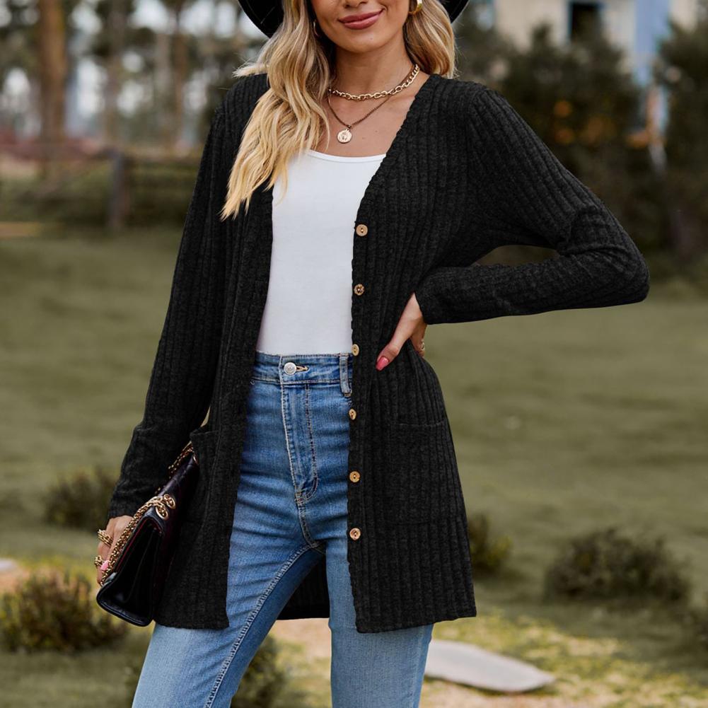 Elegant pockets vest for women | Charleine -2