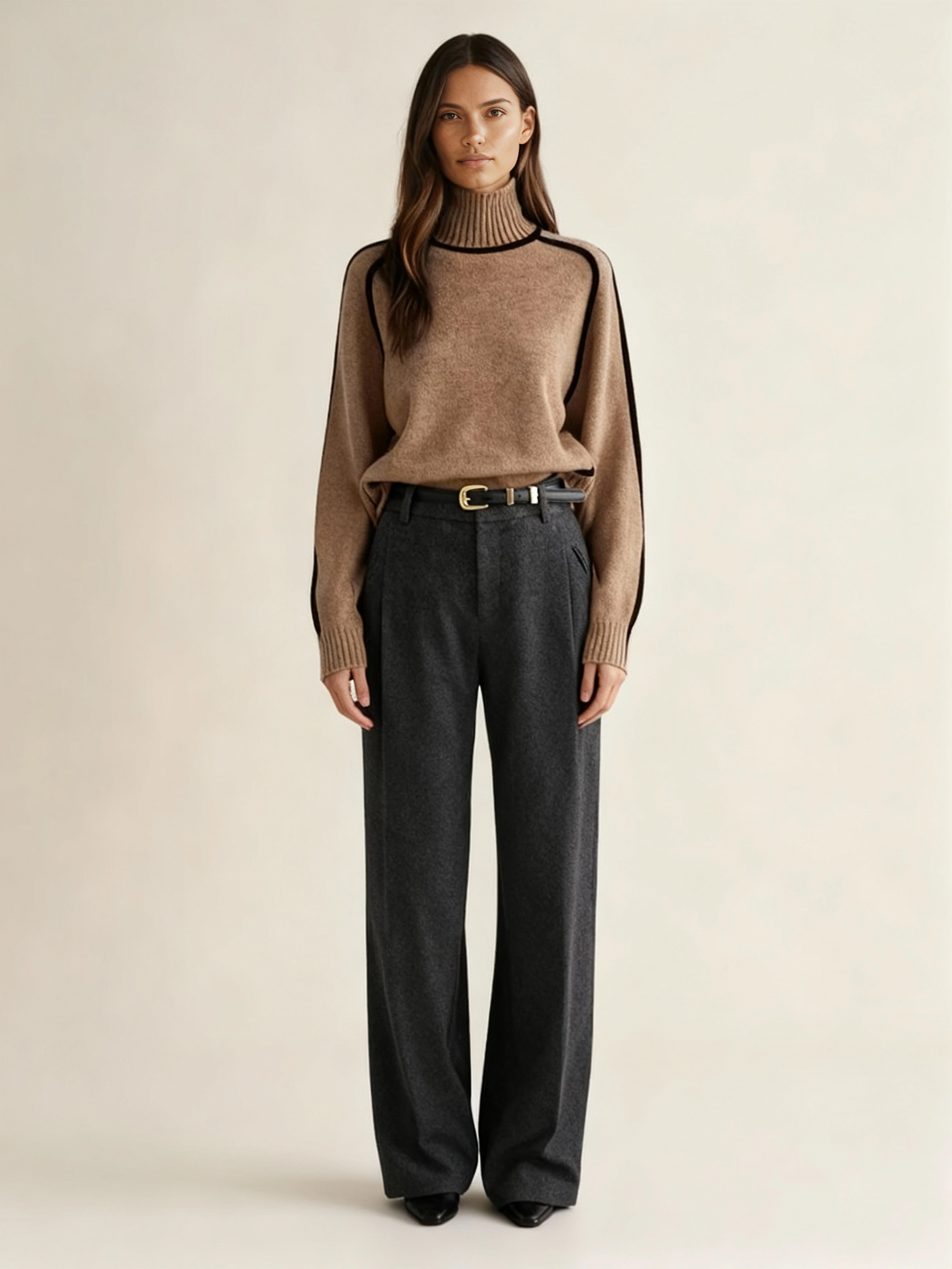 Soft turtleneck sweater for women | Celine essential -4