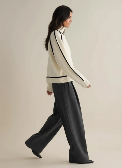 Soft turtleneck sweater for women | Celine essential -10