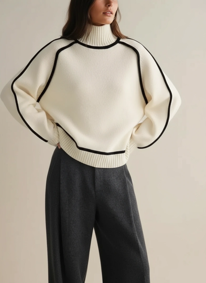 Soft turtleneck sweater for women | Celine essential -7