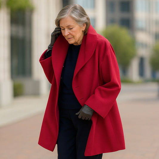 Elegant casual coat for women | Flowy cut -1