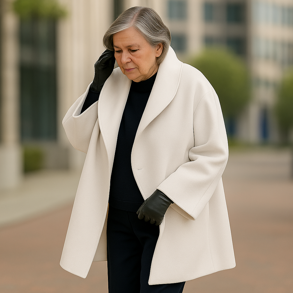 Elegant casual coat for women | Flowy cut -2