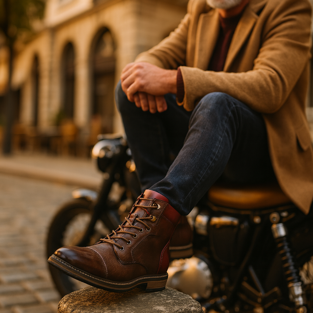 Ankle elegant classic boots for men -1