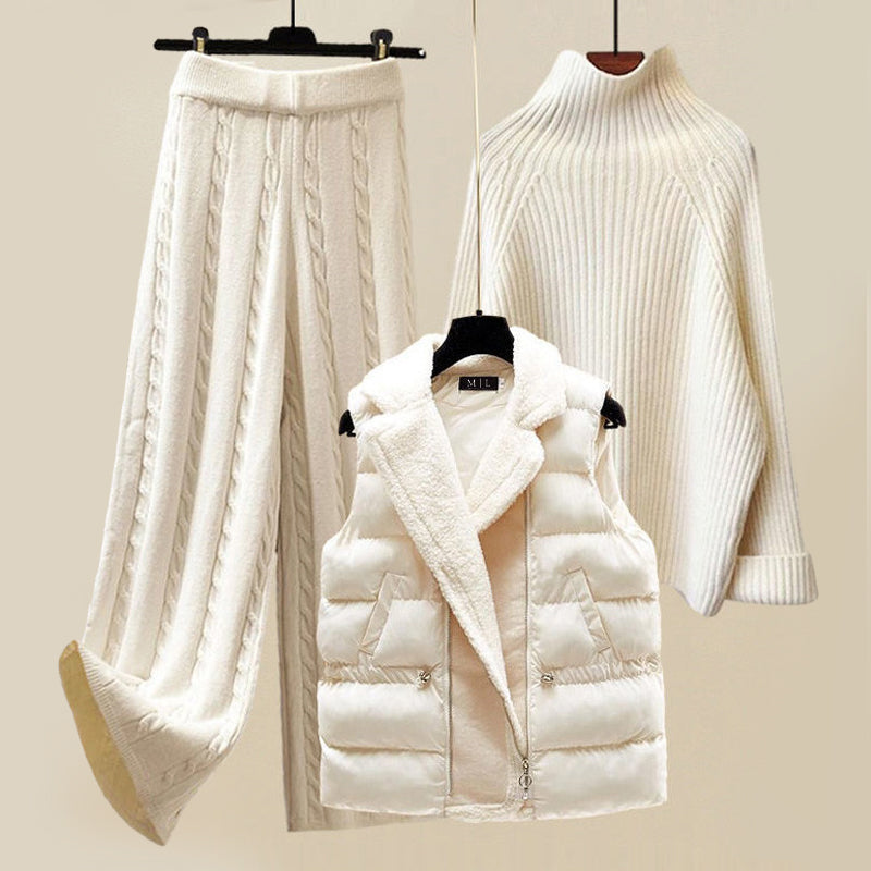 Coordinated cozy three-piece set for women | Elara -1