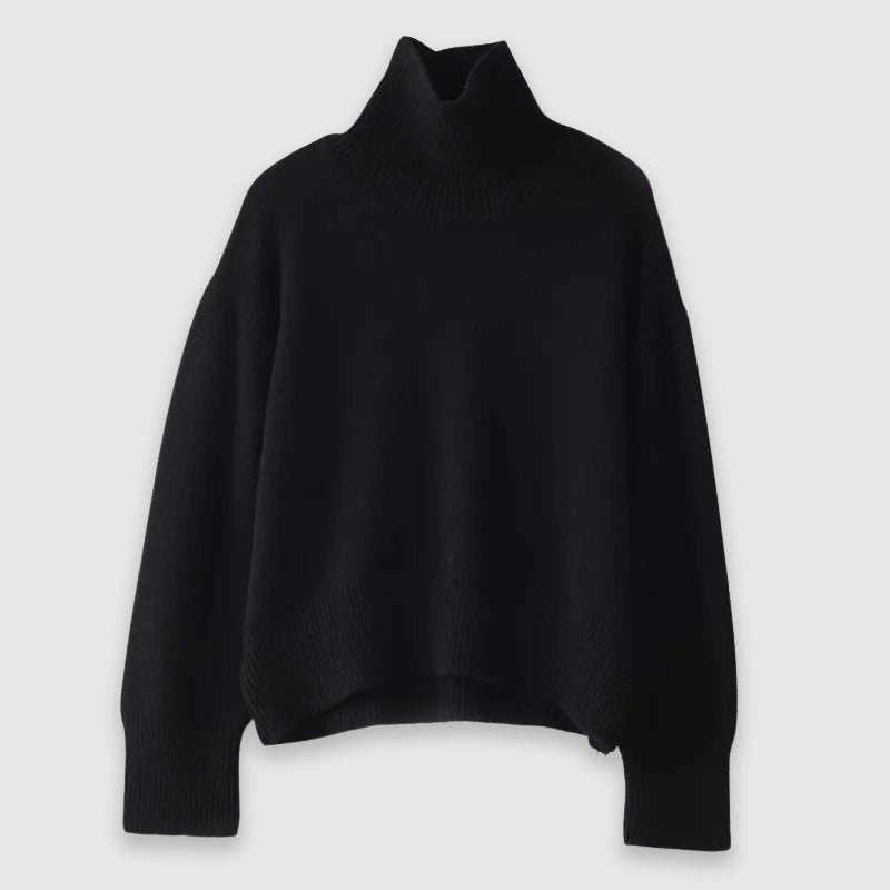 Cozy oversized sweater turtleneck for women | Elise -4