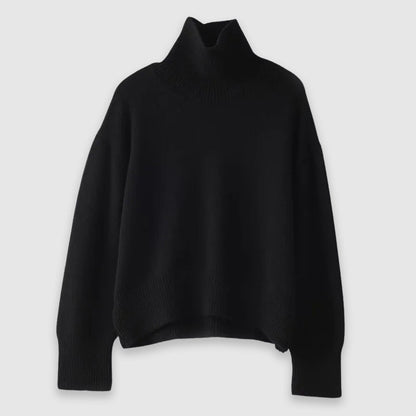 Cozy oversized sweater turtleneck for women | Elise -4