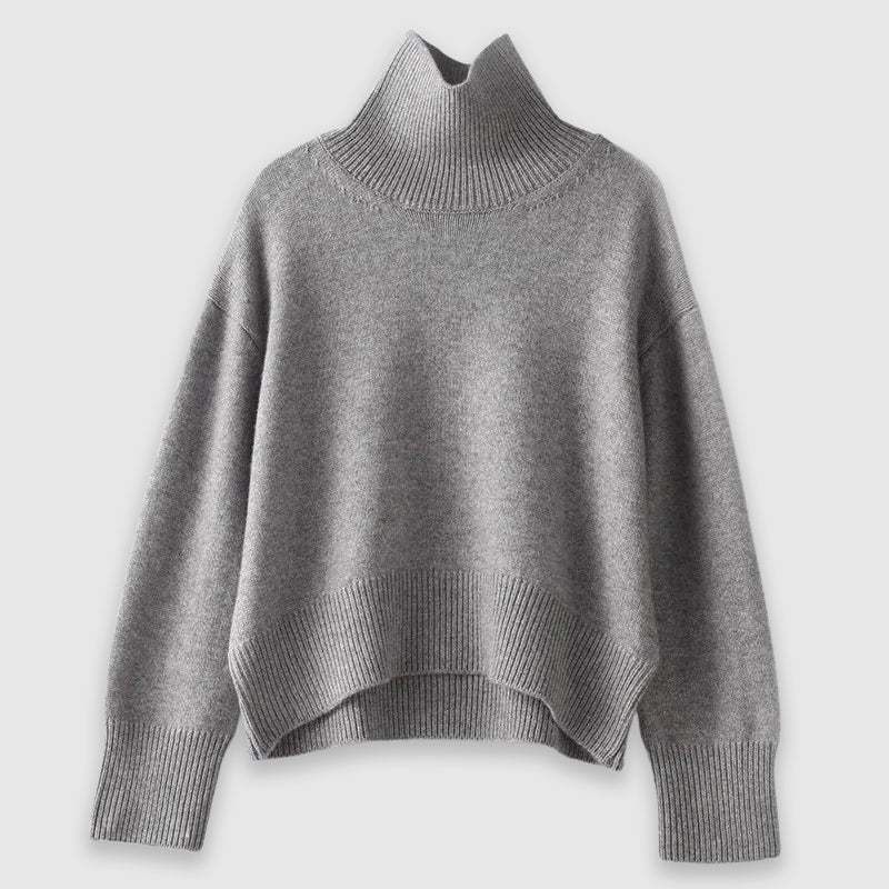 Cozy oversized sweater turtleneck for women | Elise -5