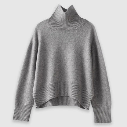 Cozy oversized sweater turtleneck for women | Elise -5