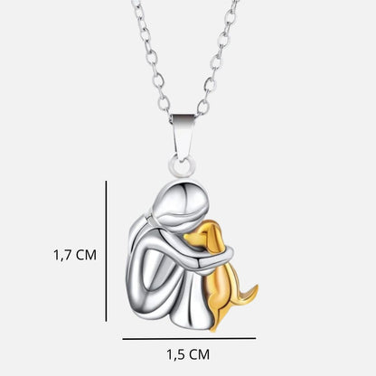 Pendant chien necklace for women | Leontine -4