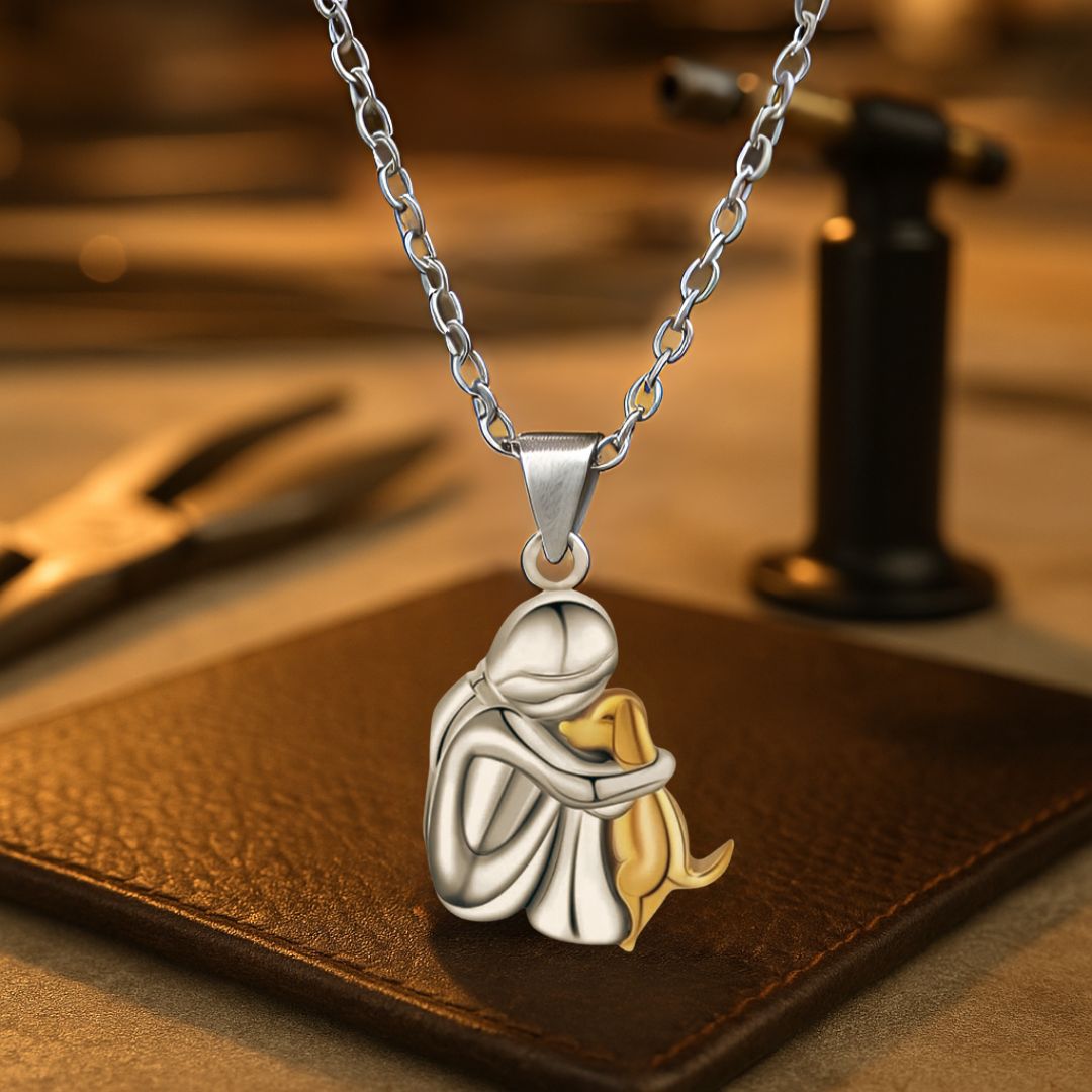 Pendant chien necklace for women | Leontine -7