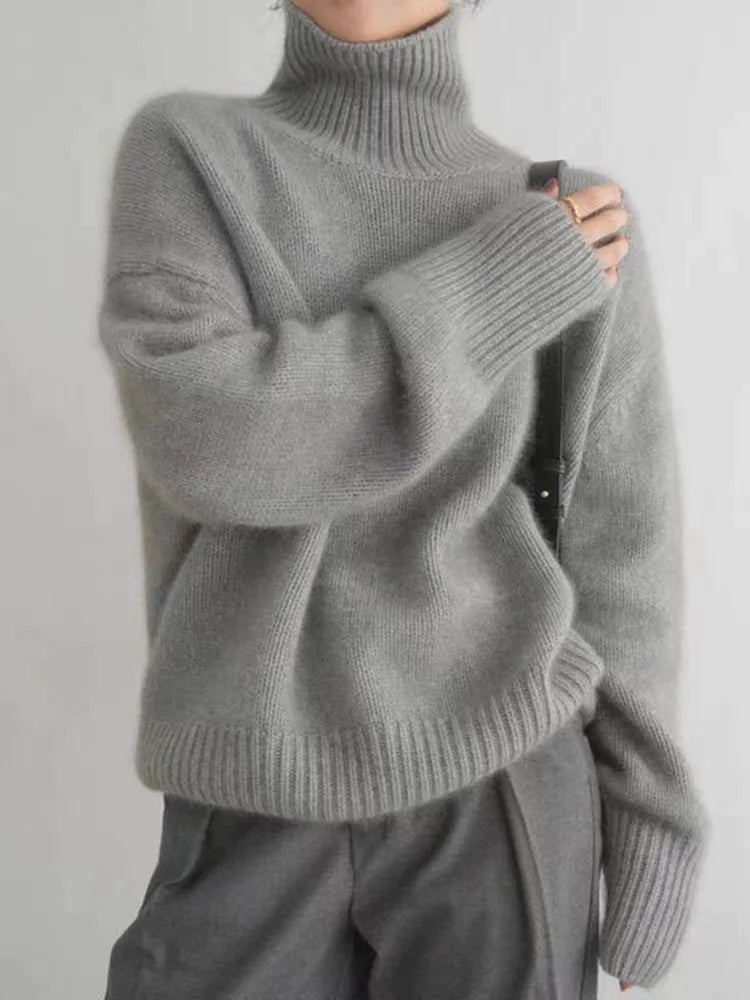 Soft sweater turtleneck for women | Carrie -3