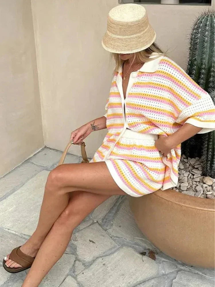 Matching elegant summer set for women | Sienna -3