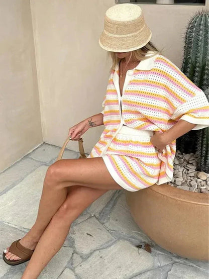 Matching elegant summer set for women | Sienna -3