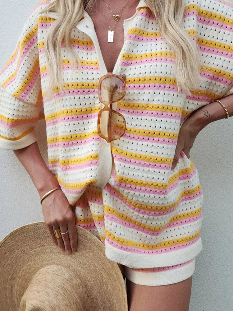 Matching elegant summer set for women | Sienna -2