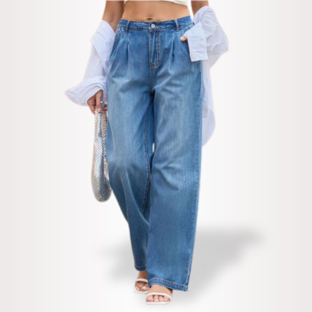 Wide comfortable cut jeans for women | Crissy -3