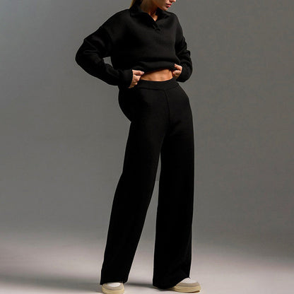 Collar chic polo set for women | Talitha -5