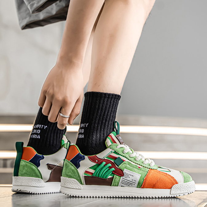 Lightweight retro sneakers for women | Colourful & Urbans -4