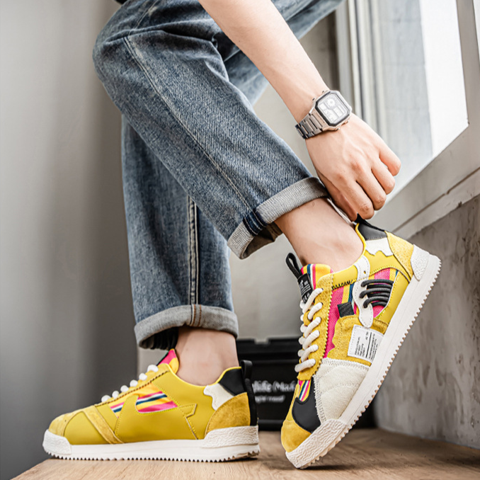 Lightweight retro sneakers for women | Colourful & Urbans -12