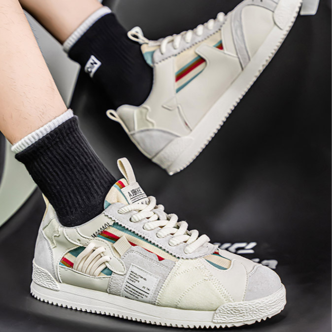 Lightweight retro sneakers for women | Colourful & Urbans -17