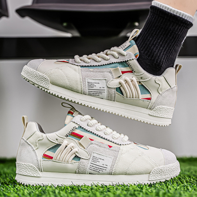 Lightweight retro sneakers for women | Colourful & Urbans -16