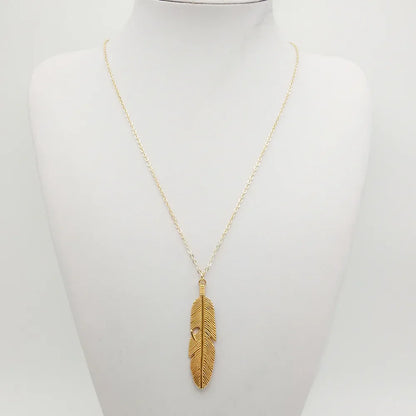 Pendants plumes necklace for women | Grace -2