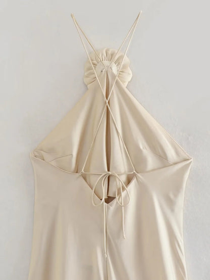 Elegant satin dress for women | Eleanor -4